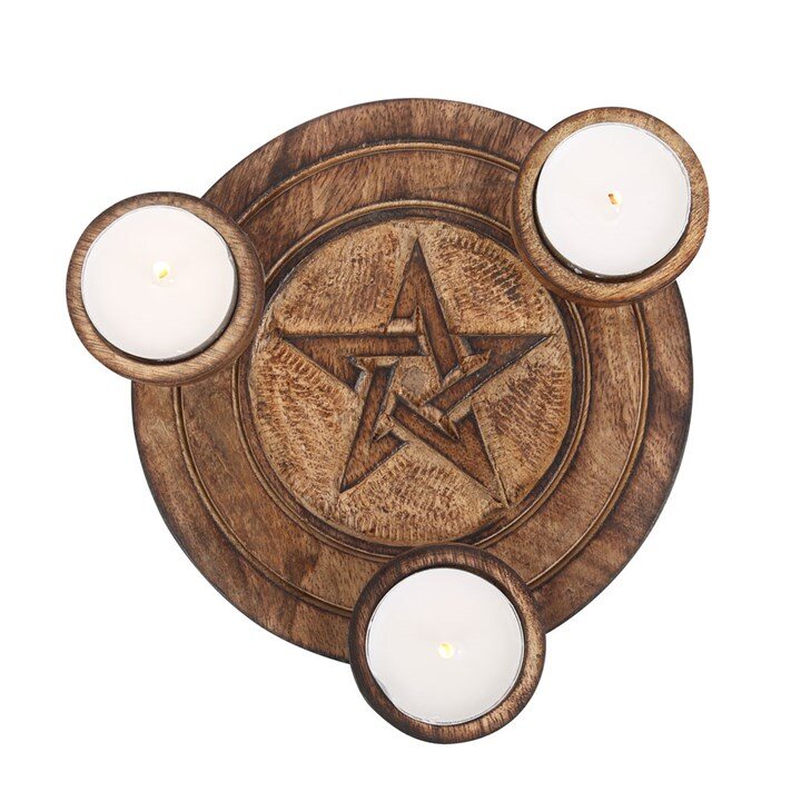pentagram tealight holder